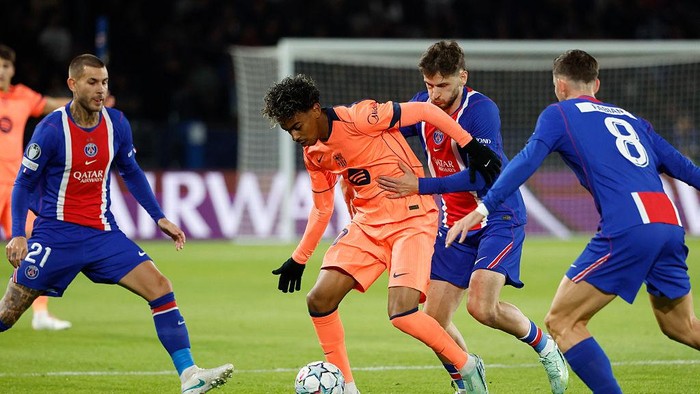 Duel Sengit Saling Balas Gol, PSG Tumbangkan Barcelona 4-2 di Liga Champions